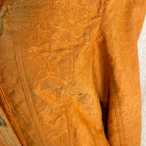 Coldwater Creek Burnt Orange Textured Blazer - Picture 4 of 8